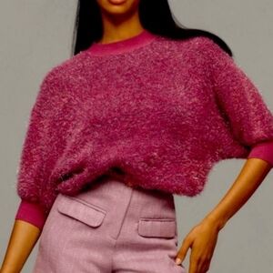 Maeve Fuchsia Crew Neck Sweater